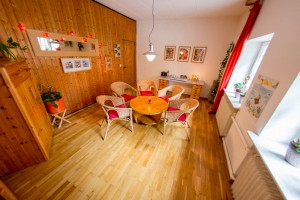 Der Besprechungsraum für Hilfepläne und Wochenabschlussgespräche