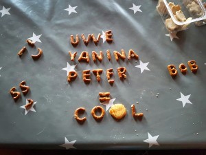 Eine nette Botschaft an die Betreuer